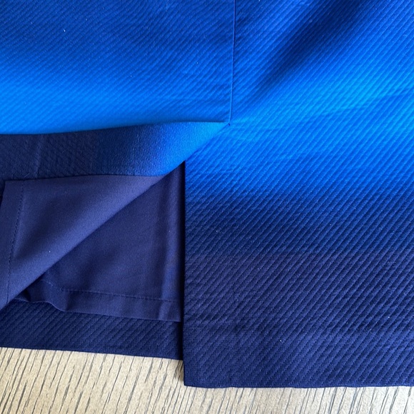 Ann Taylor LOFT Ombre Blue Cotton Stretch Pencil Skirt SZ 8 - Picture 10 of 10